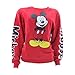 Disney - Women's Mickey Mouse Long Sleeve Vintage Sweatshirt - Red