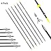 SinoArt Archery Fishing Arrows Bowfishing Arrow Barb Grapple Point Hunting Bow Shoot Fish Arrows Fit for Recurve Bow Compound Bows 6 Pack