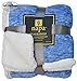 Tirrinia Sherpa Throw Blanket Snow Blue 50