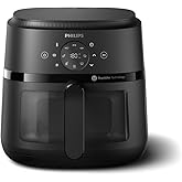 Philips Air Fryer 2000 Series 13-in-1 functions, 6.6 Quarts, Compact Design with Cooking Window, Black, (NA230/00)