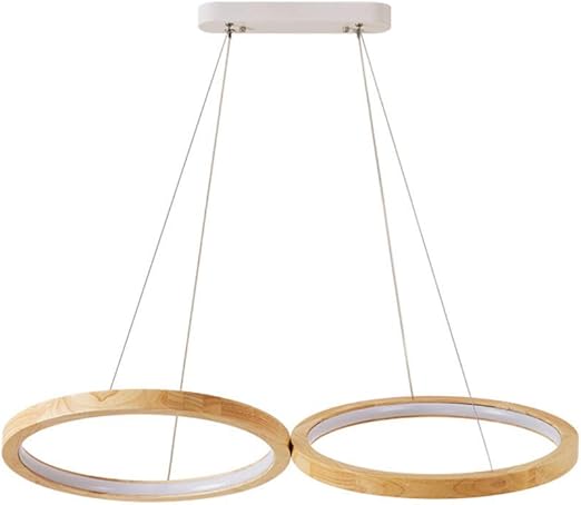 Runde hölzerne moderne hängende Kronleuchter für Kücheninsel