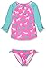 Hatley Girls' Classic Horses Rash Guard Set