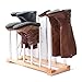 INNOKA 6 Pairs Boot Rack Organizer, Standing Wooden & Aluminum Storage Holder Hanger for Riding Boots, Rain Boots, Shoes - Easy to Assemble, Space-Saving, Keep Boots in Shape, Home Essentials