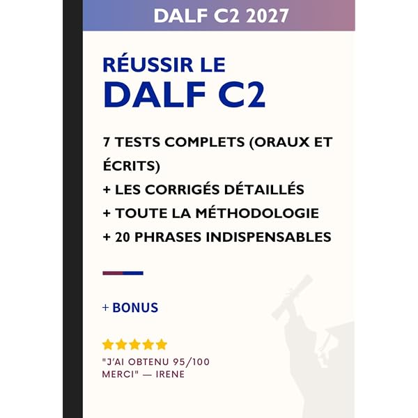 Amazon.com: Le DALF 100% Réussite C1/C2 - Livre + CD mp3