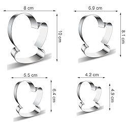 Christmas Winter Mitten Cookie Cutter Set - 4
