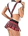 Sexy Schoolgirl Costume Cosplay Skirt Halloween Role Play Party Uniform White