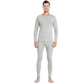 PISIQI Thermal Underwear Men Long Johns Set Ultra-Soft with Fleece Lined Base Layer Winter Skiing Warm Top & Bottom