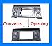 Double Din Aftermarket Radio Stereo Navigation Bezel Conversion Dash Kit Compatible with Jeep Commander 2006-2007