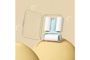 A Set of Blue mini Tear-Off lint Rollers, Household Replacement Portable Small Roller Brushes, high-Viscosity Clothing dust R