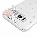 YOKIRIN Galaxy S8 Plus Case, Crystal Clear Transparent Handmade Bling Shiny Crystal Diamond Design PC Hard Shell Full Protective Case Cover for Samsung Galaxy S8 Plus, Pink Rose