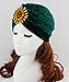 Decou Twist Pleated Hair Wrap Stretch Turban 0545 ,Brown,One size
