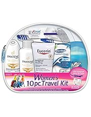 Convenience Kits International Women's Deluxe 10 Piece Kit with Travel Size TSA Compliant Essentials Featuring: Pantene Hair Products in Reusable Toiletry Zippered Bag