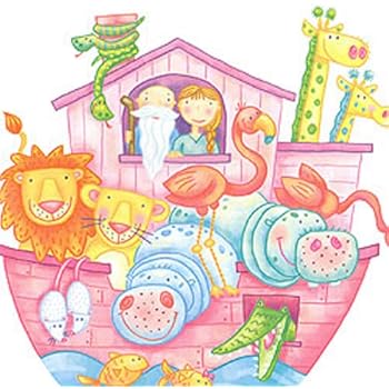 Noahs Ark Animals Wall Decals - Peel and Stick 10 Wall ...