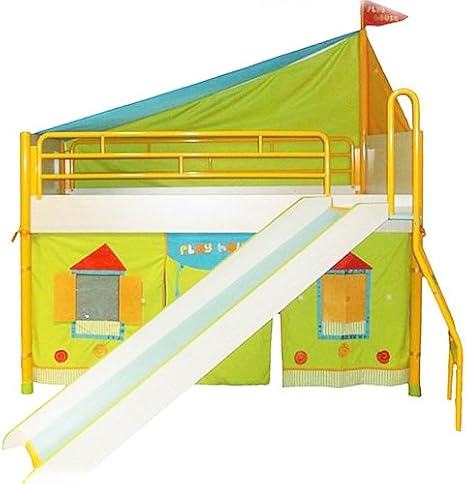 Amazon 滑り台付ハウスベッド ジュニアベッド マットレス ファブリック付ミドルベッド90 180cm ｃｉｌｅｋ ｏｎｌｉｎｅ チレキ オンライン 1335 1337 子ども用ベッドフレーム マットレスセット オンライン通販