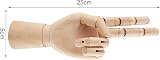 Shoze Wooden Hand 10" Articulated Hand Manikin for Arts Drawing Display view 4