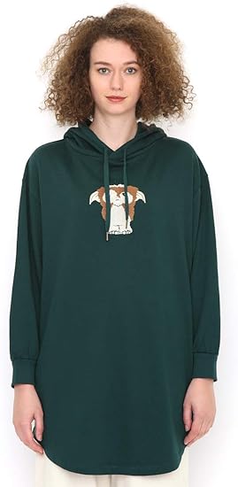 Amazon グラニフ Graniph コラボレーション オーバーサイズ パーカー ギズモ ルッキング グレムリン アイビーグリーン レディース Lady F G110 トレーナー パーカー 通販
