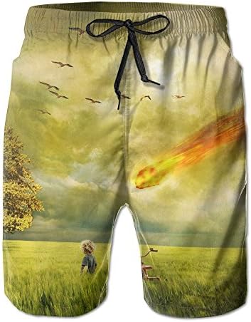 TCHten Mass Destruction Sunshine Cool Men's Bathing Quick Dry Pocket Beach Shorts