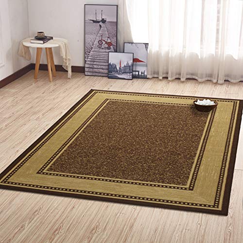 Ottomanson Contemporary Bordered Ottohome Rug, 3 ft 3 in x 5 ft