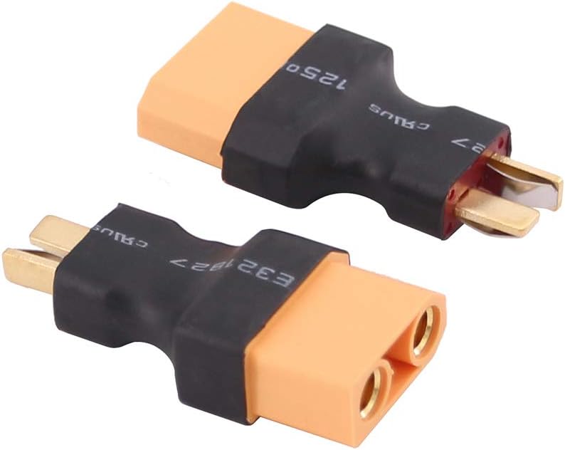 OliRC 2pcs Male Deans T plug to Female XT90 XT-90 Connector Adapter(C101-2) - Image 3