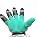 YIBANBAN Garden Genie Gloves with Claws Laborer Gloves for Digging and Planting As Seen on TV, 1 Pair