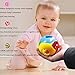 FOREAST 3 Pcs Baby Rattle Ball Toys Colourful Shaking Bell Developmental Rolling Balls Newborn Handbells Infant Gift
