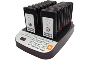 CORUM SECURITY Lineup Waiting Queue Pagers for Restaurants Paging System Coast Buzzer Beep Buzzer Signal Calling Customer Service for Cuisine Hospital