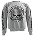 HARLEY-DAVIDSON Men's Pullover Crew Sweatshirt H-D Willie G Skull Gray 30296655