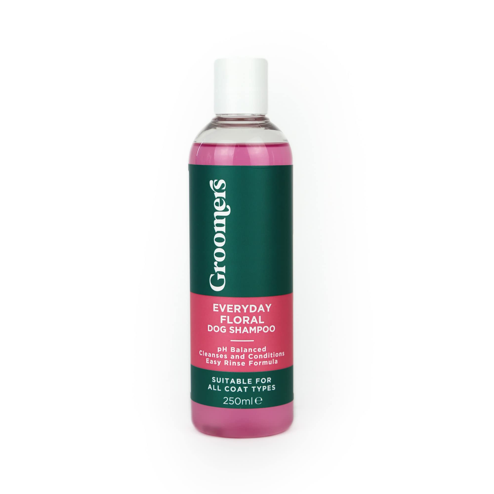 Groomers Everyday Floral Dog Shampoo for Dog Grooming 250ml - Long Lasting Fragrance - Cleanses and Conditions - pH Balanced, Vegan, Paraben Free, Easy Rinse - Suitable for All Coats