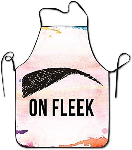 Lightweight Men Awesome Chef Eyebrow On Fleek Aprons Popular Cozy Waist Adjustable Strap For Cooking, Painting,Art Aprons