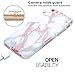BAISRKE iPhone 6/6s 4.7 inch Case, Marble Design, Color-Changing, White, TPU Silicone Rubber Bumper Case