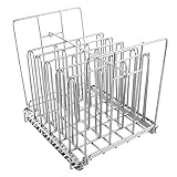 Stainless Steel Sous Vide Rack with Adjustable No-Float Top Bar for Most 12qt Containers