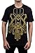 Versace Collection Men's Cotton Baroque Hemsa Graphic Crew Neck T-Shirt Black (Large)