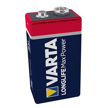 Varta Longlife Max Power Batterie 9V Block Alkaline Batterien 6LR61 - 1er Pack