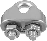 Hyber&Cara 304 Stainless Steel Wire Rope Clip U Bolt Cable Clamp M3 For 3mm view 2