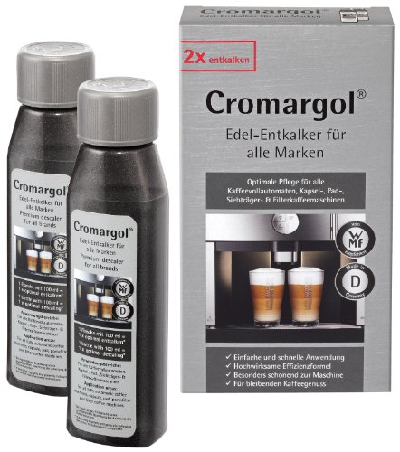 WMF Entkalker Cromargol Edel-Entkalker 2er-Pack, Kalk-Reiniger, Kalklöser 1 ml für Kaffeemaschine, Kaffeevollautomat…