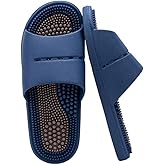 YSFAL Massage Slippers for Men and Women,Foot Massage Sandals for Acupoint Massage Non-Slip Massage Sandals Womens Stress Relief Gifts for Bath(Size:EU 42/43,Color:Blue)