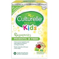 Culturelle Kids Regularity Probiotic & Fiber Dietary Supplement | Helps Restore Regularity & Maintain Smooth Digestion | Works Naturally with Child