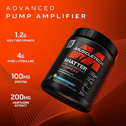 Pre Workout Powder + Nitric Oxide Booster MuscleTech Shatter Pumped 8