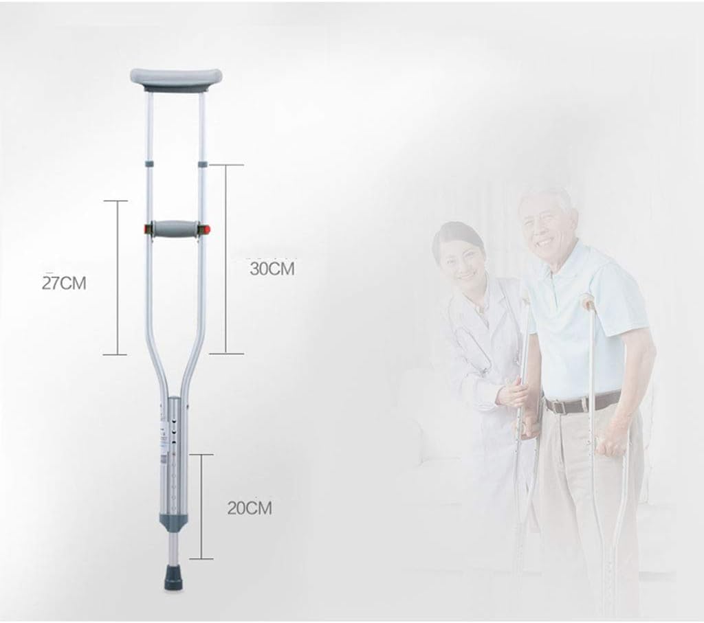 Standard walker Lightweight Aluminum Alloy Medical Cane Safe and Durable Non-Slip Adjustable Walking aid European Buckle Easy to Carry General 4'27-6'23 Rehabilitation -