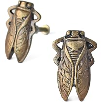 SOFFEE DESIGN Set of 2 Vintage Metal Cabinet Knob Dresser Drawer Pulls with Sperm Whale Shape, Distressed Occean Style Closet Handles, Antique Door Knobs with Mounting Screws - Blue