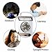 Ansee Solar Fan Camping Fan Cooling Table Fans 3 in 1 Multi-Function with Eye-Care LED Table Lamp Flashlight Torch Solar Panel Adaptor Plug for Home Use Camping (Golden)