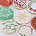 Christmas Cookie Stencils Fondant Cookie Mold, Food Grade Plastic, 12-Pieces Decorating Stencils Biscuit Mold Templates Baking Supplies
