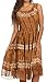 Sakkas Delilah Gypsy Boho Peasant Batik Dress