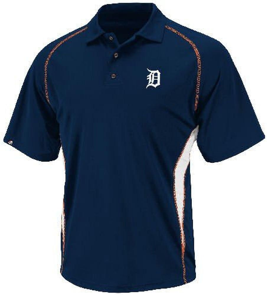 MLB Baseball Polo Shirt Poloshirt Detroit Tigers Athletic Advantage in