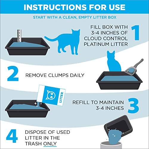 Arm & Hammer Cloud Control Platinum MultiCat Clumping Cat Litter with