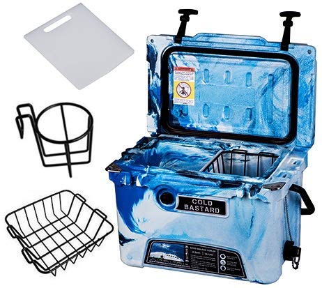 20QT CAMO Ocean Blue Cold Bastard Rugged Series ICE Chest Cooler Free Accessories YETI Quality Free S&H