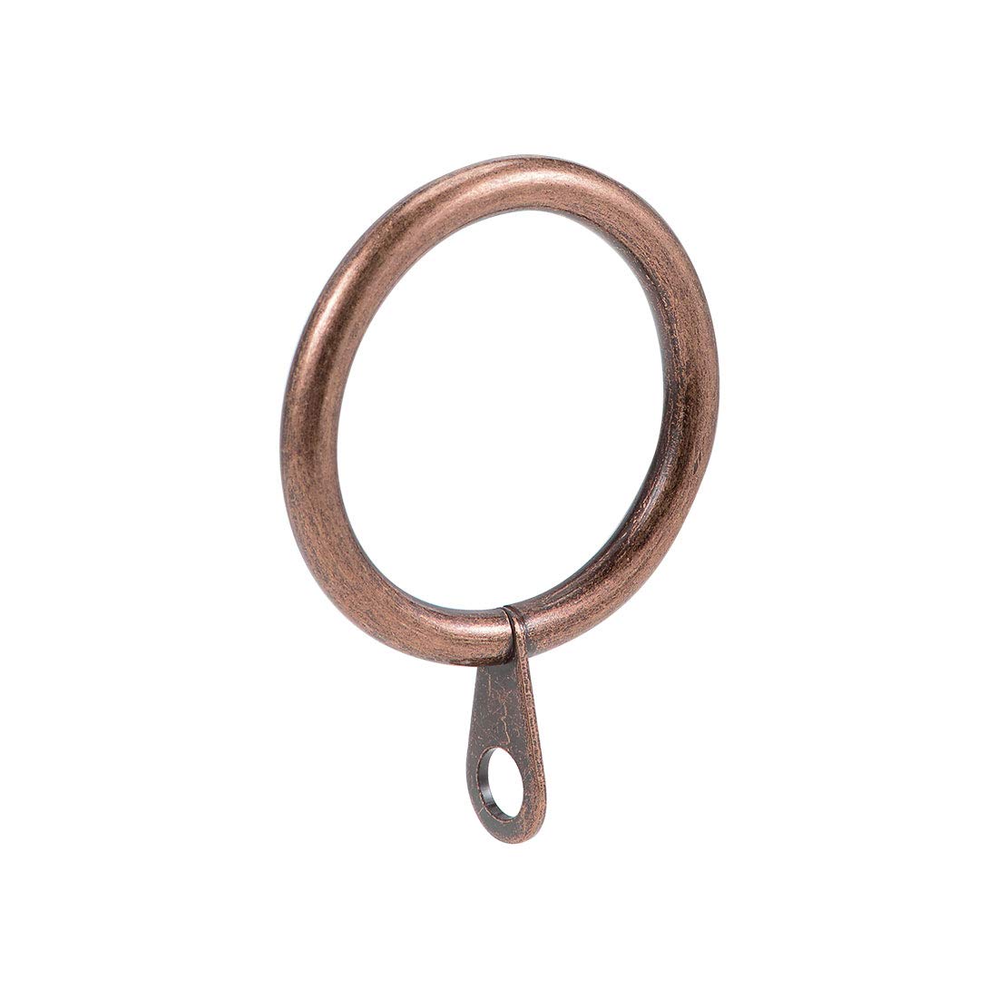 sourcingmap Curtain Rings Metal 28mm Inner Dia Drapery Ring for Curtain Rods Copper 28 Pcs