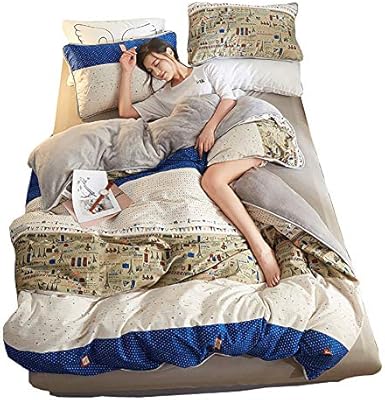 Winter Flannel Down Comforter Duvet Thickened Breathable Edredons