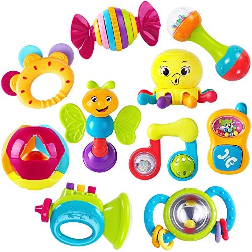 iPlay, iLearn 10pcs Baby Rattle Toys 
