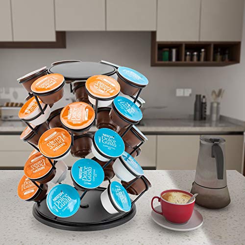 MeelioCafe Dolce Gusto Kapselhalter Rotierend für Dolce Gusto Kaffee Pod, Drehbar Kaffee Kapselständer für 35 Kapseln… – Bild 8